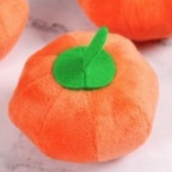 1- Pumpkin Plush Dog Toy - Picture 1 of 4